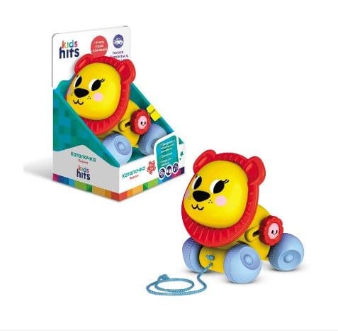 Каталочка Kids Hits арт. KH22/002 (24шт) Лев р-р 12,8*14,8*10,8 см, короб. 14,8*22,4*12,5 см