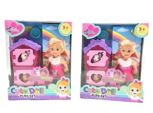 Лялька арт. 86050-2 (144шт)   мікс 2 лялька, пітомци, аксес короб. 14*6*17,5