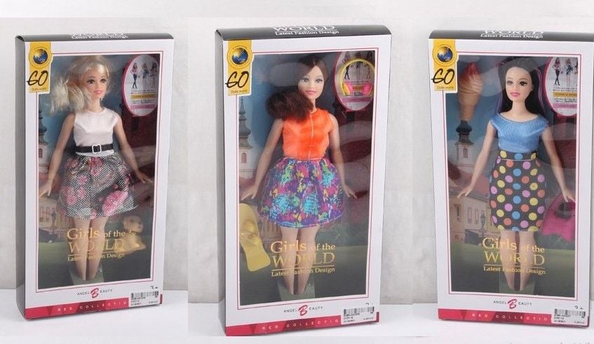 Лялька арт. DX511C/D/E (96шт/2)   мікс 3 види, корпулентна короб. 32*17*4,5см