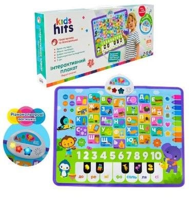 Плакат навч "Перші знання" арт. KH07/001 (30шт) плакат УКР.мова 45*60см., у короб. 46,5*5*21.5см.