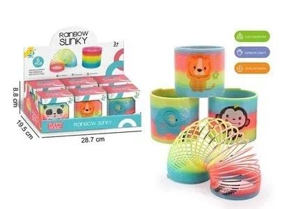 Пружинка "Веселка" арт. BY807-1DW (288шт/2) мікс малюнків, 48 уп по6шт у боксі 28,7*19,5*8,8см