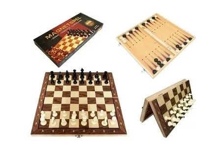 Шахи  W2802M (30шт/2)  3 в 1 короб. 29,5*15,5*3см