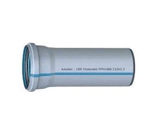 Труба СВК-Альянс ПП 110*2.2*315 Standart синя 1044812