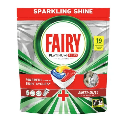 36669 FAIRY Platinum Плюс все в Одному Засіб д/м посуд в кал д/авт посуд машин Лимон 19шт