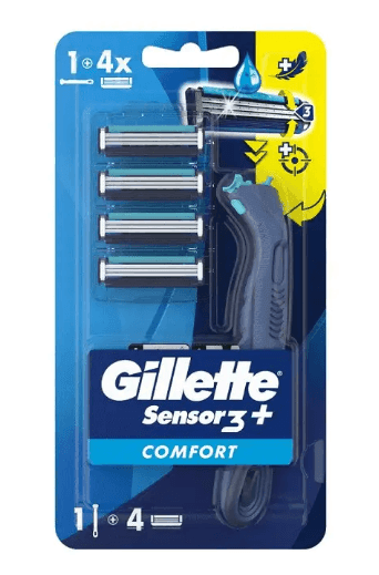 39484 GILLETTE SENSOR3 Plus Комфорт бритва з 4 змінними касетами
