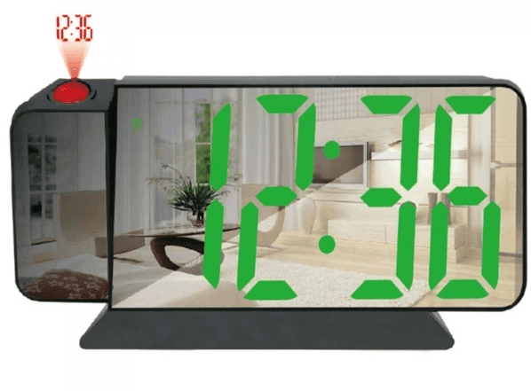 Годинник електр. 900-4, зелений дисп., з проекцією настільні