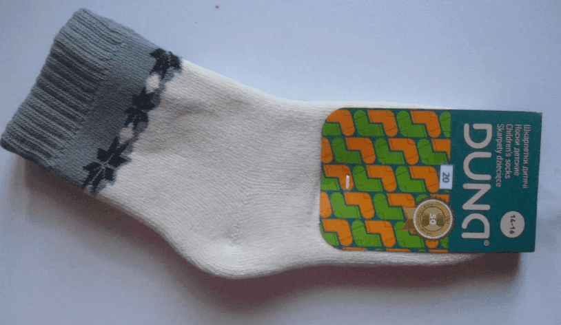 Шкарпетки дитячі 417р 16-18 молочний мал 1618