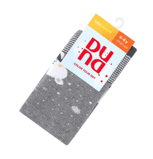 Шкарпетки дитячі 4285 16-18  сірий мал 2682 дюна