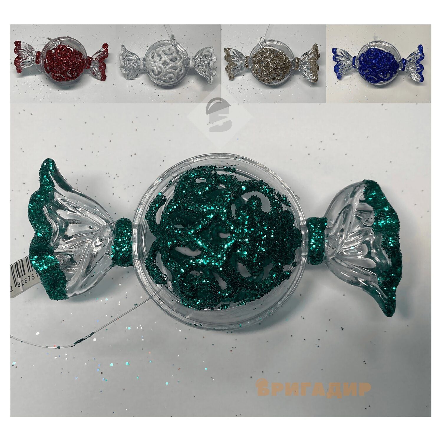 Цукерка 2202-3 прозора мат 1шт (5 кольорів)