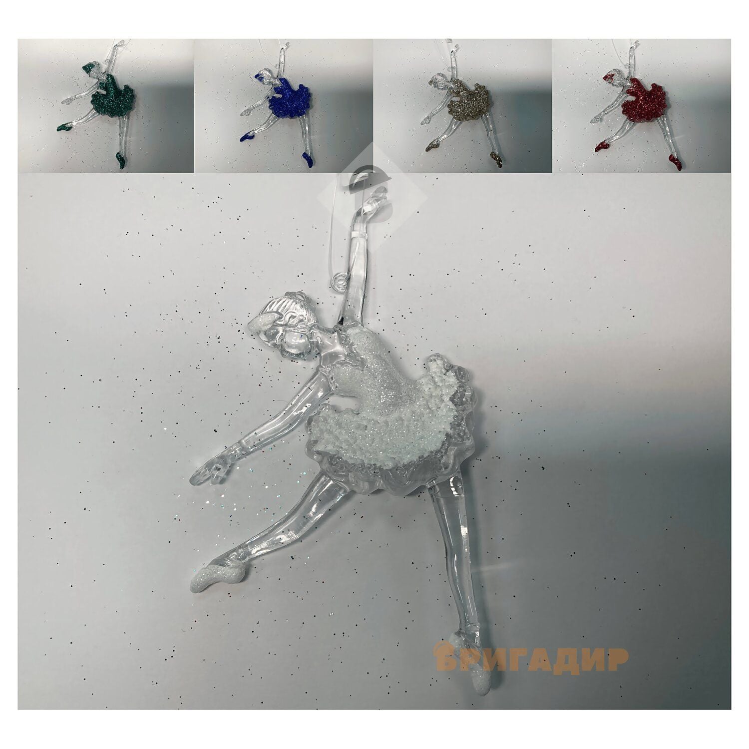 Балерина №1 1603-3 прозора блиск 1 шт (5 кольорів)