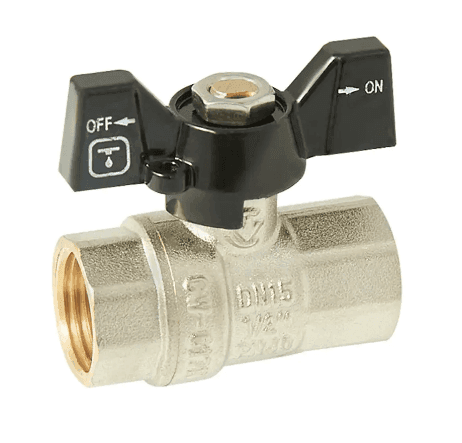 Кран кульовий ITAL 1/2" ВЗ чорний иетелик