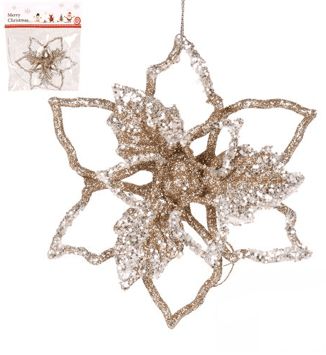 Фігурка-підвіска новорічна «Flower» 12см