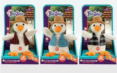 М'яка інтерактивна іграшка арт. T835 (48шт/2) гусак, повтор голосу, короб. 14,5*11,5*24,5см