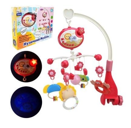 Мобіль муз. арт. PL-724-90 (36шт/2) "Сонячний зайчик", батар, мелодії проектор, р-р32*4*41 см, короб.32*7*24,5 см
