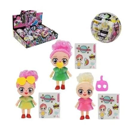 Герої арт. 2011-2 (288шт/2)  куля-сюрприз,24уп по 12шт у дисплей боксі 39*29,5*10см р-р кулі 8 см