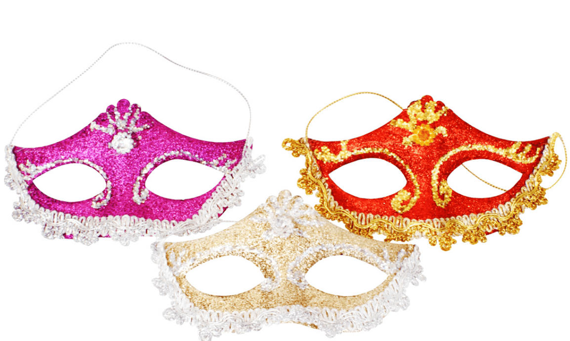 Ялинкова прикраса Маска 10 см