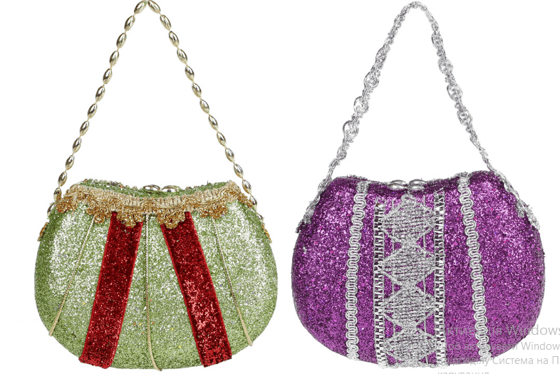 Ялинкова прикраса Сумочка, 12см, 2дизайни