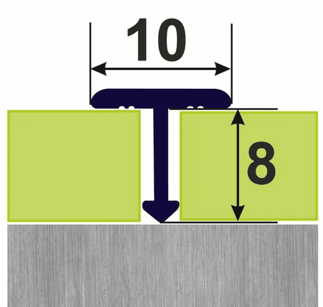 Профіль для плитки АТ 10 С 2,7м