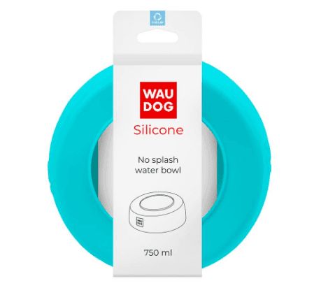50782 Миска непроливайка WAUDOG Silicone 750мл блакитний