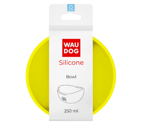 50818 Миска WAUDOG Silicone 250мл жовтий