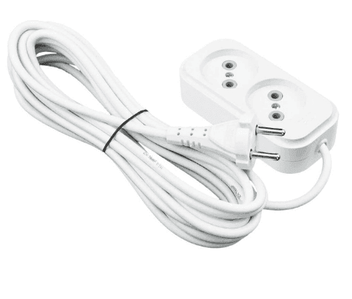 494209 Lebron подовжувач б/з 2 гнізда 5м 10А ПВС 2х1 MARSO