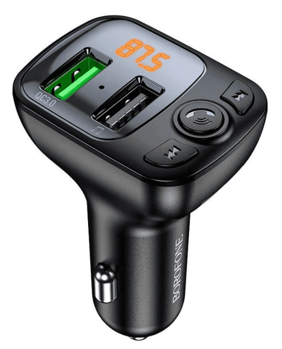 FM-модулятор Borofone BC41, LCD, 1хUSB 18W