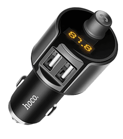 FM-модулятор Hoco E19, LCD, Bluetooth, 1хUSB-audio 1хUSB 2.4A, hands free