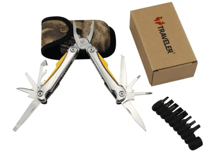 Мультитул Traveler А803 жовтий з насадками (5723)