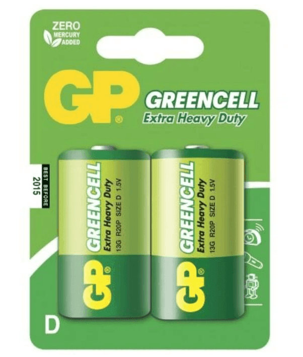 Батарейка GP Supercell 1.5V сольова 13s-s2 r20