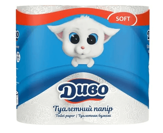 Туалетний папір Диво Soft 4шт