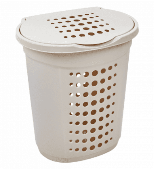 Корзина для білизни 60л біла роза