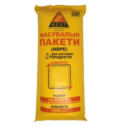 Пакет фасувальний 10x27 600шт