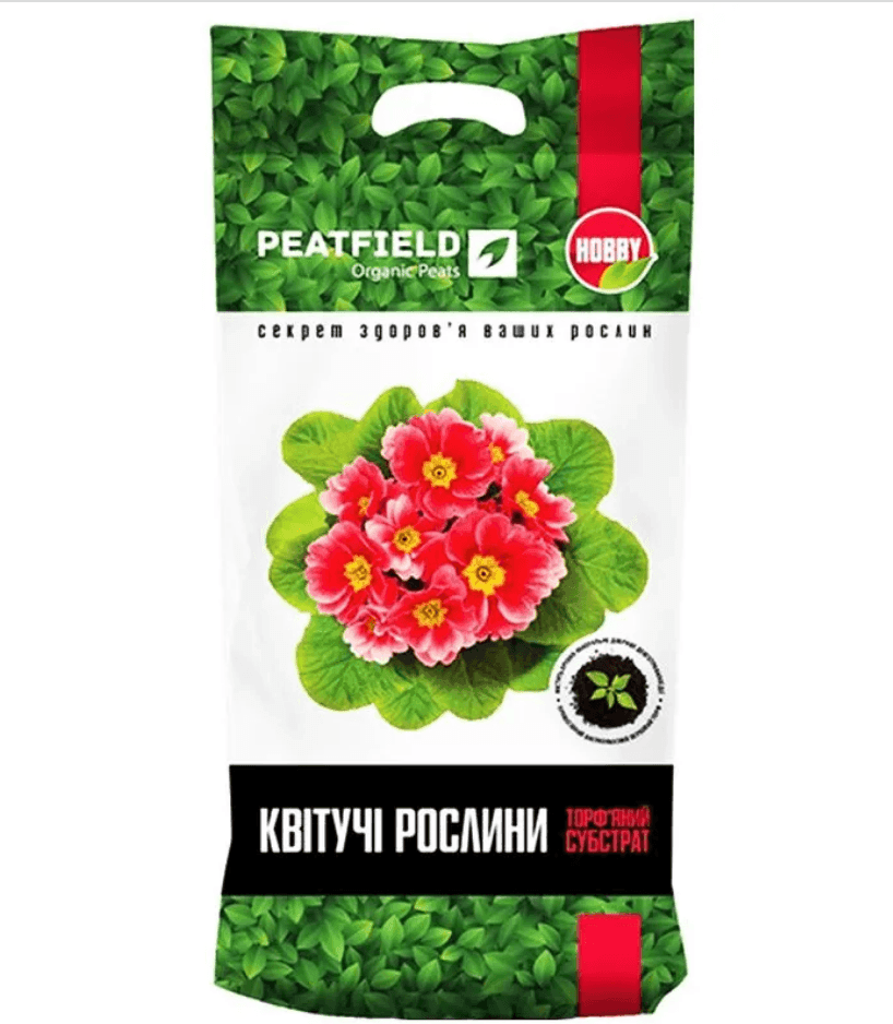 Торф'яний субстрат ,,Для квітучих рослин" 10л PEATFIELD