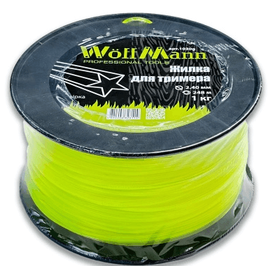 Жилка для тримера "Зірка" 2.40мм 248м 1кг  ТМ WoffMann