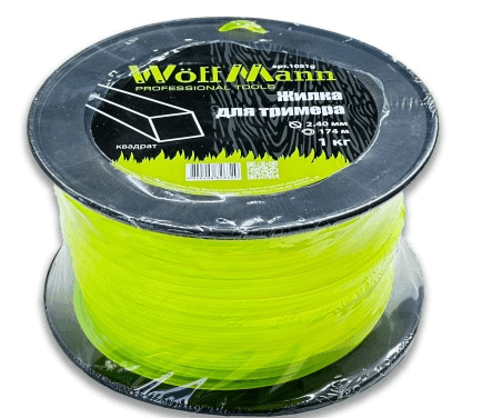 Жилка для тримера "Квадрат" 2.40мм 174м 1кг  ТМ WoffMann