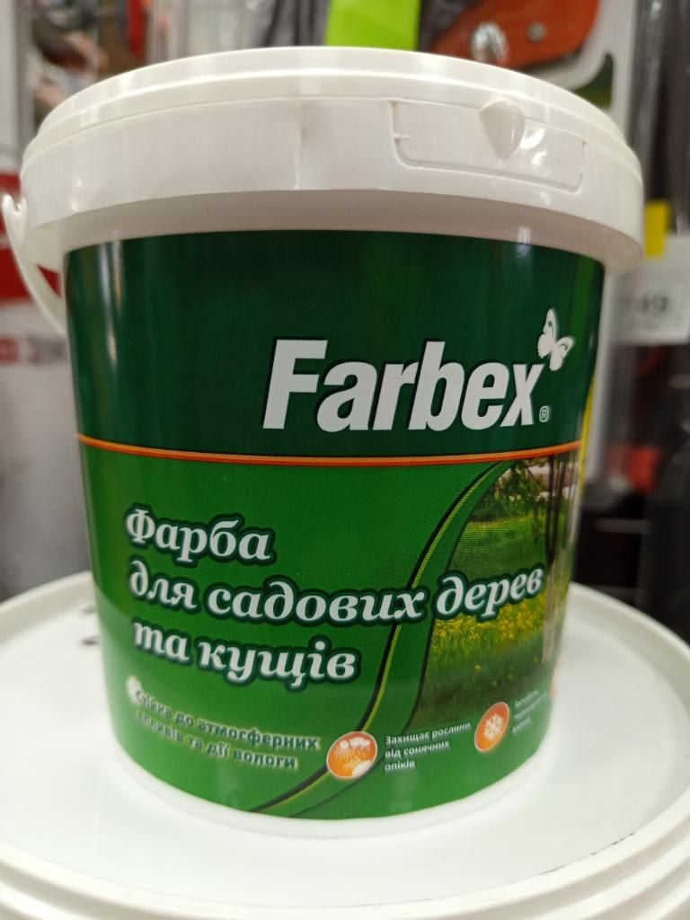 Фарба для садових дерев, біла матова TM Farbex -1.4кг