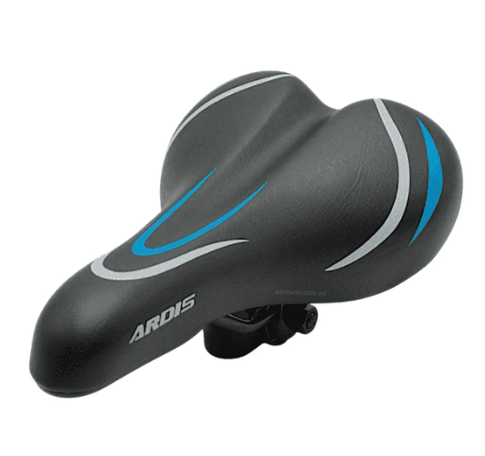 Сідло мтв ARDIS №954,  чорне з синьою полоскою (245х140)