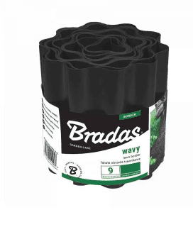 072812 бордюр садовий Bradas OBFG 0915 хвилястий 15см х 9м чорний