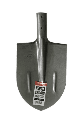 Лопата штикова лакована "WoffMann Professional Tools" (рейсова сталь) 1155
