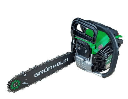 Бензопила ланцюгова Grunhelm GS-4000MG потужність 3,05квт шина 40 металевий стартер та кришка зчеплення