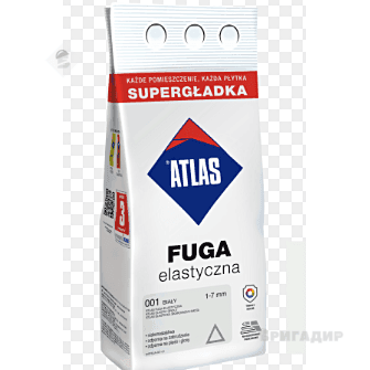 Затирка elastyczna (1-7мм) ATLAS 001 біла 2 кг