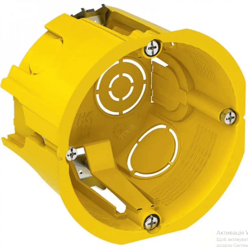 Підрозетник ЄВРО збірний 65мм г/к євро негорюч ГІПС