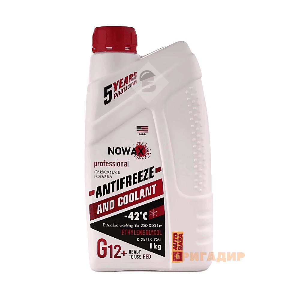Антифриз NOWAX RED(червоний),G12+/1кг NX01006