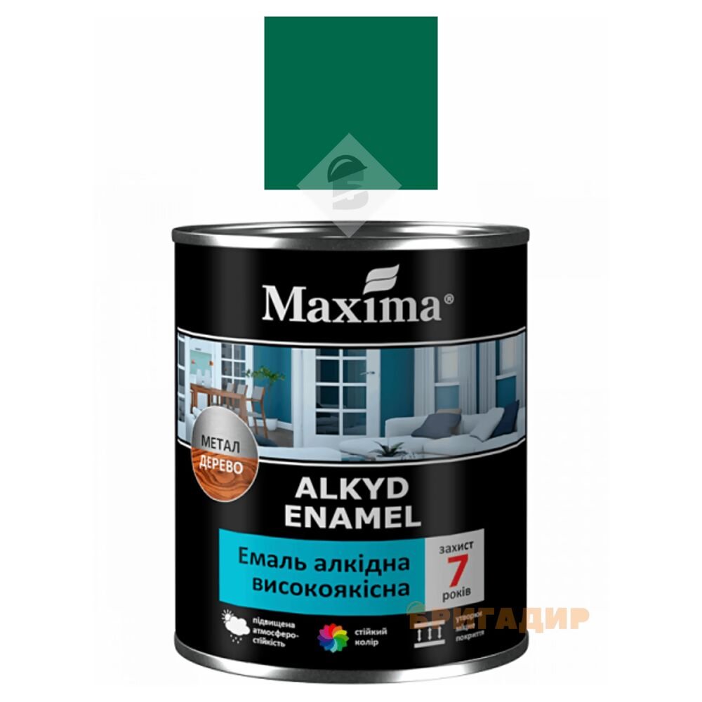 Емаль алкідна високоякісна Maxima бірюзова 2,3кг