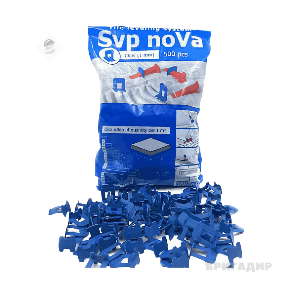 Затискач 1мм SVP-NOVA 500шт