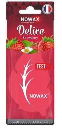 Ароматоризатори повітря целюлозний NOWAX серія Delice - Strawberry 00086