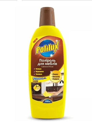 ПОЛІРОЛЬ ДЛЯ МЕБЛІВ POLILUX LEMON  500мл