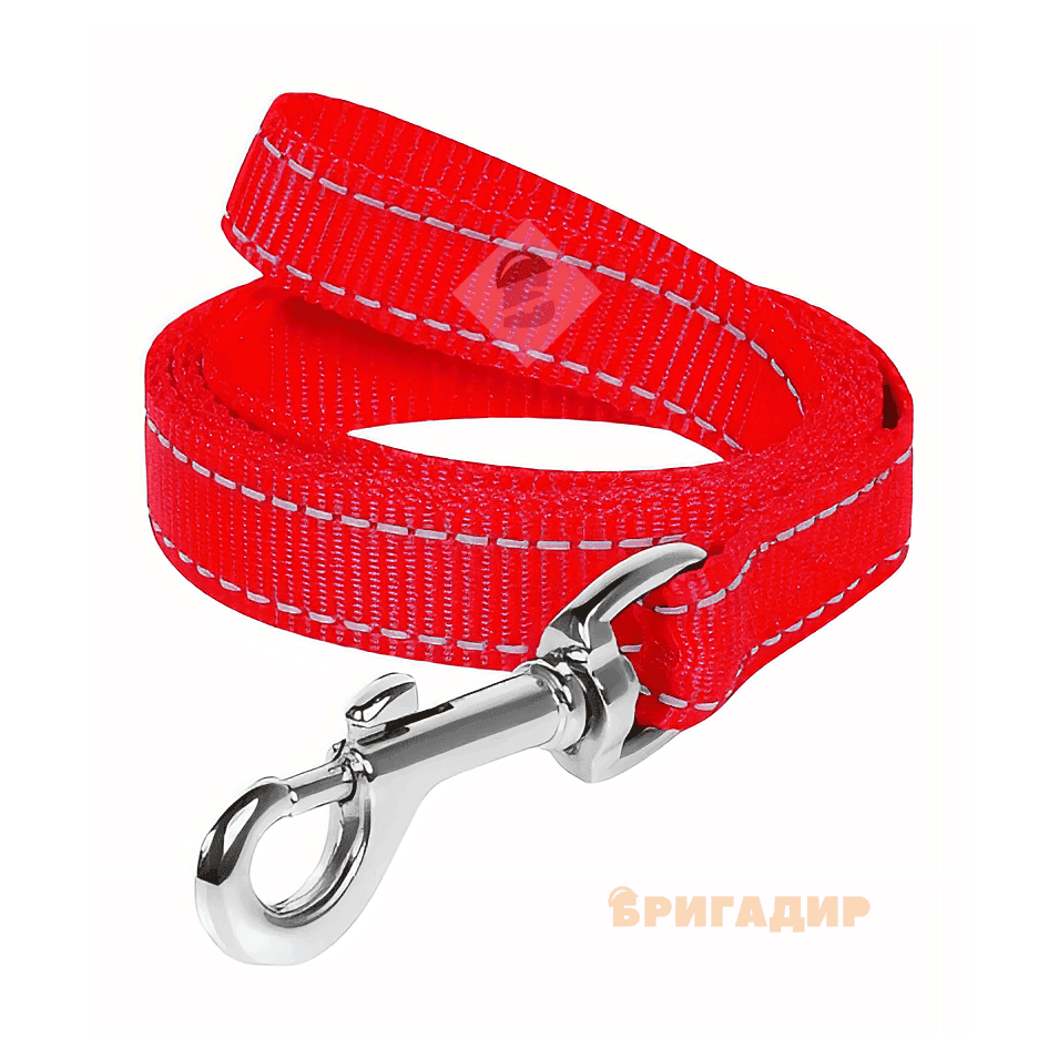 42983 Повідок нейлон подв. червоний (20мм*1,1м) "Dog Extreme"