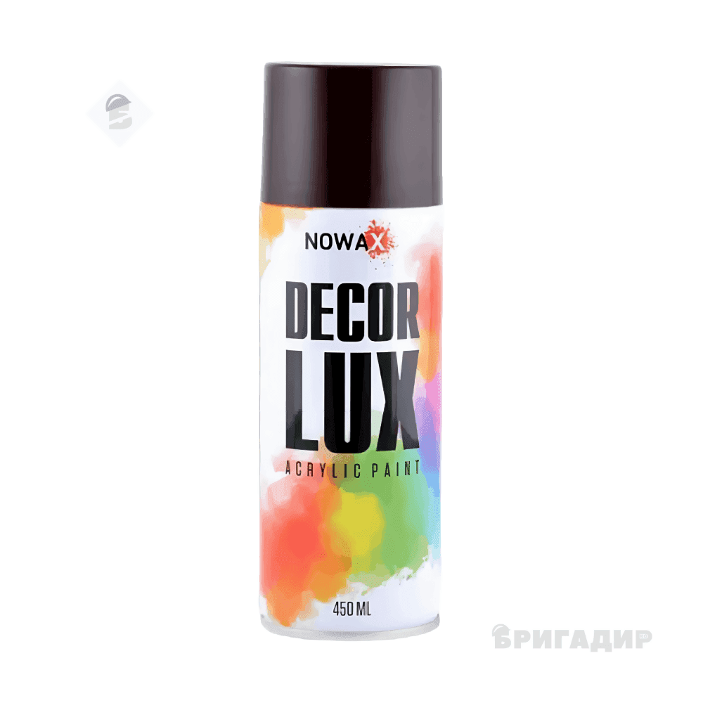 Фарба акрилова, SPRAY 450ml., коричневий, (BROWN/RAL3007) NX48026