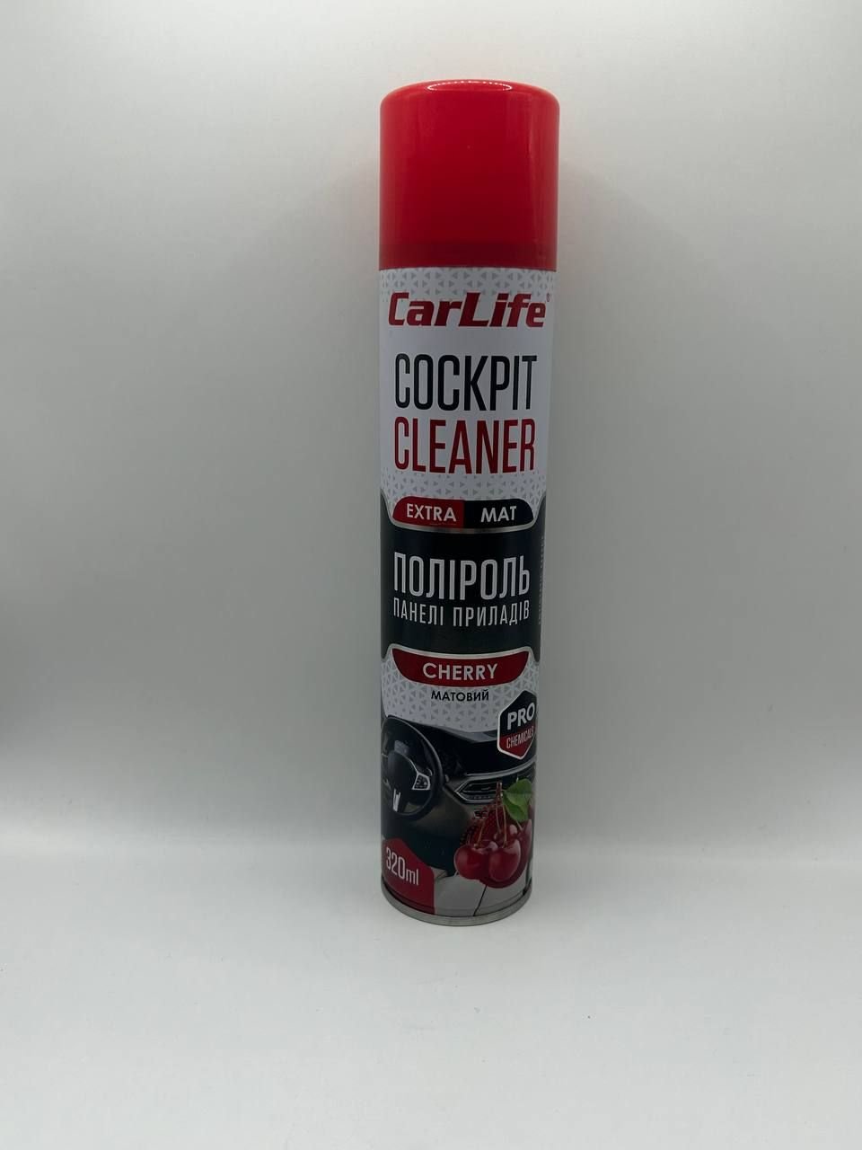 Поліроль для панелі приладів CarLife Cockpit Cleaner Вишня, 320мл CF330